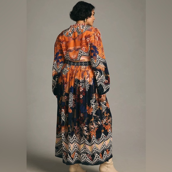 NWT Bhanuni by Jyoti Patterned Maxi Anthropologie Dress - Picture 6 of 7